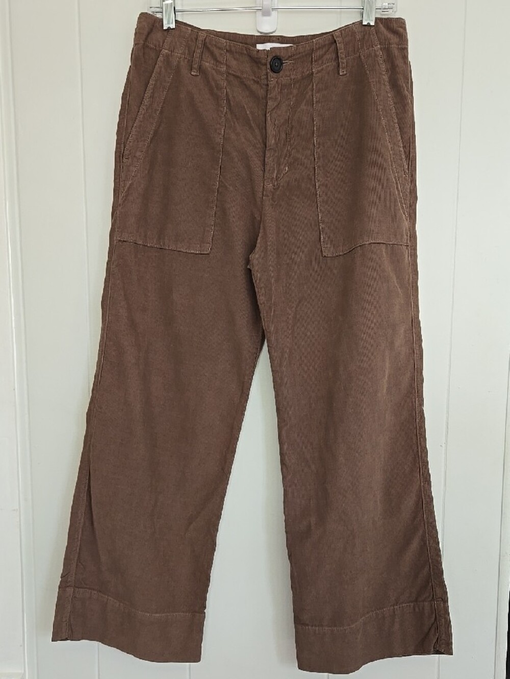 Velvet By GVera Cropped Wide-Leg Corduroy Pants Size 8 - Picture 3 of 13